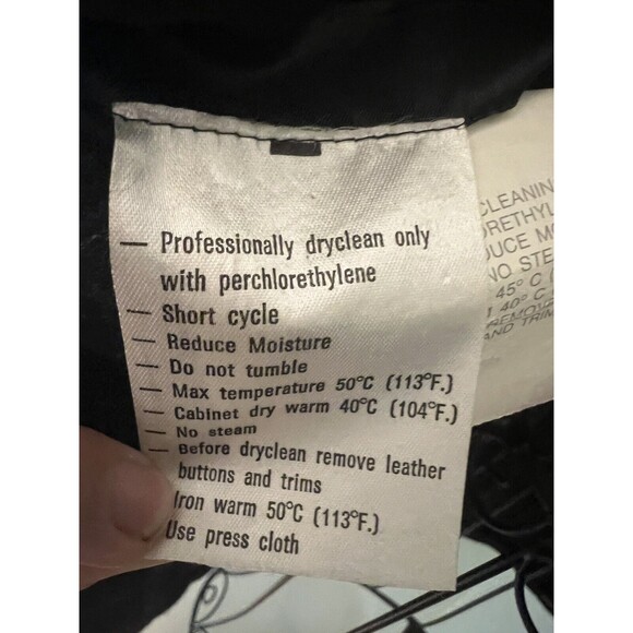 Gianni Versace Blazer Sz 44 Made In Italy Plaid Leather Trim Wool Vtg - Picture 5 of 9